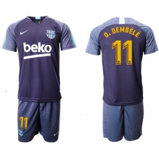 Barcelona 11 O.Dembele Blue Soccer Club Jersey