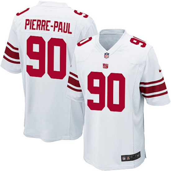 Men's Nike New York Giants 90 Jason Pierre-Paul Game White NFL Jersey