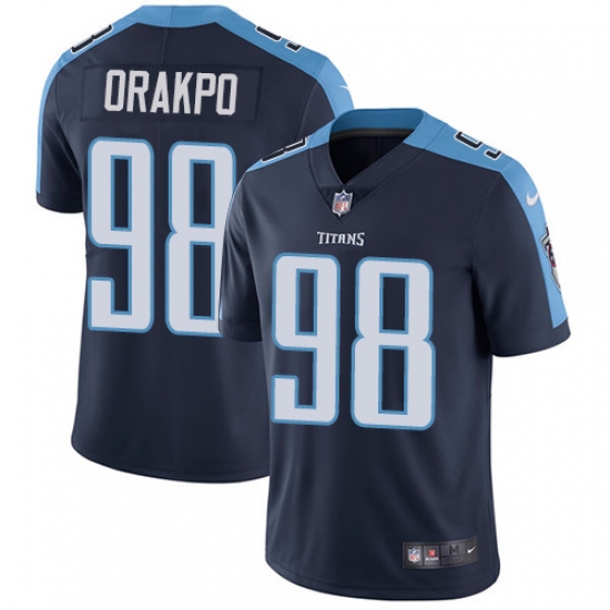 Youth Nike Tennessee Titans 98 Brian Orakpo Elite Navy Blue Alternate NFL Jersey