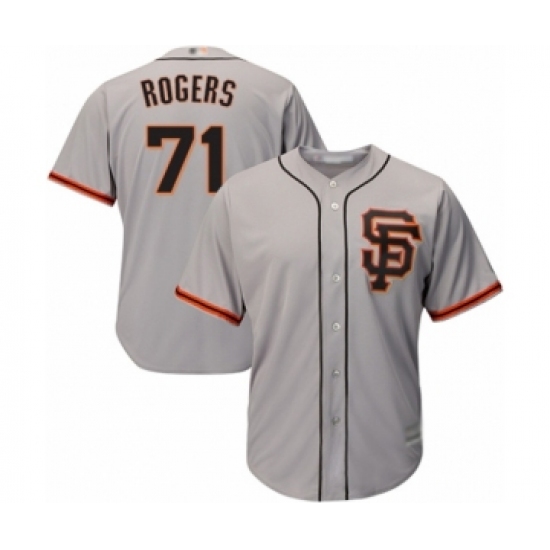 Men's San Francisco Giants 71 Tyler Rogers Grey Alternate Flex Base Authentic Collection Baseball Player Jersey