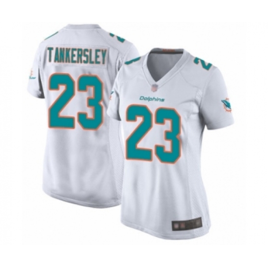 Women's Miami Dolphins 23 Cordrea Tankersley Game White Football Jersey