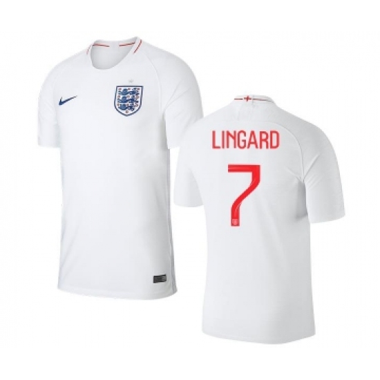 England 7 Lingard Home Thai Version Soccer Country Jersey