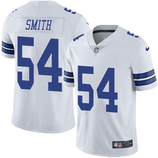 Youth Nike Dallas Cowboys 54 Jaylon Smith White Vapor Untouchable Limited Player NFL Jersey