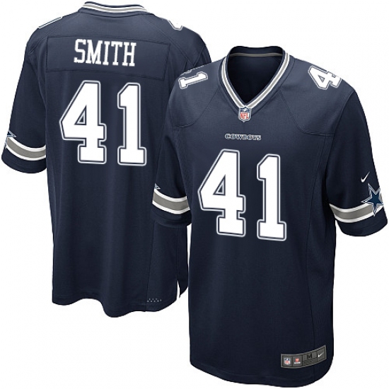 Men's Nike Dallas Cowboys 41 Keith Smith Game Navy Blue Team Color NFL Jersey