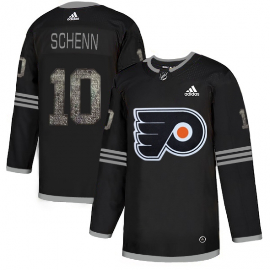 Men's Adidas Philadelphia Flyers 10 Luke Schenn Black Authentic Classic Stitched NHL Jersey