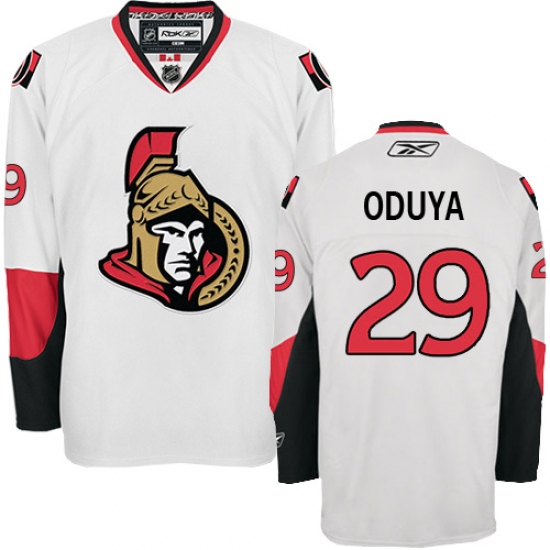Men's Reebok Ottawa Senators 29 Johnny Oduya Authentic White Away NHL Jersey