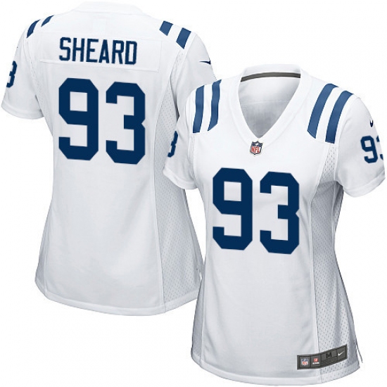 Women's Nike Indianapolis Colts 93 Jabaal Sheard Game White NFL Jersey