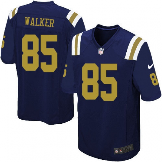 Men's Nike New York Jets 85 Wesley Walker Limited Navy Blue Alternate NFL Jersey