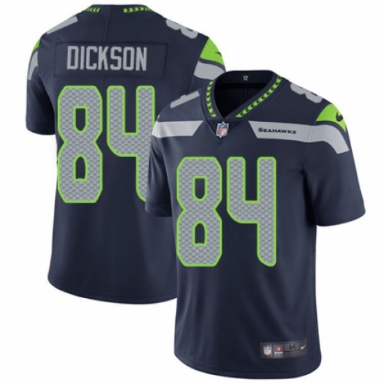 Youth Nike Seattle Seahawks 84 Ed Dickson Navy Blue Team Color Vapor Untouchable Elite Player NFL Jersey