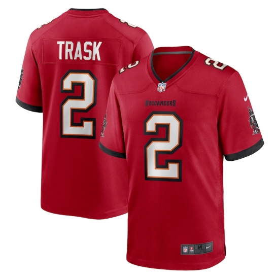 Men's Tampa Bay Buccaneers 2 Kyle Trask Nike Red 2021 NFL Draft Pick Player Game Jersey