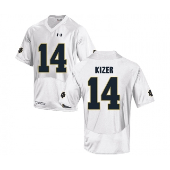 Notre Dame Fighting Irish 14 DeShone Kizer White College Football Jersey