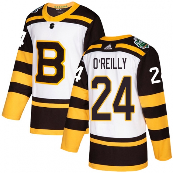 Men's Adidas Boston Bruins 24 Terry O'Reilly Authentic White 2019 Winter Classic NHL Jersey