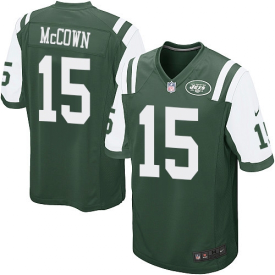 Men's Nike New York Jets 15 Josh McCown Game Green Team Color NFL Jersey