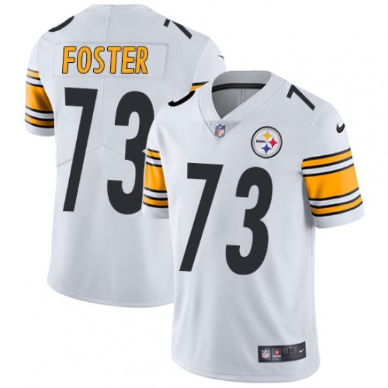 Youth Nike Pittsburgh Steelers 73 Ramon Foster White Vapor Untouchable Limited Player NFL Jersey