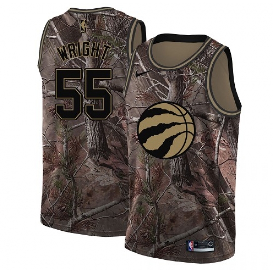 Youth Nike Toronto Raptors 55 Delon Wright Swingman Camo Realtree Collection NBA Jersey
