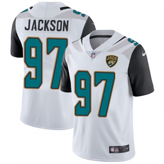 Men's Nike Jacksonville Jaguars 97 Malik Jackson White Vapor Untouchable Limited Player NFL Jersey