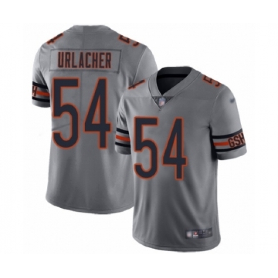 Men's Chicago Bears 54 Brian Urlacher Limited Silver Inverted Legend Football Jersey