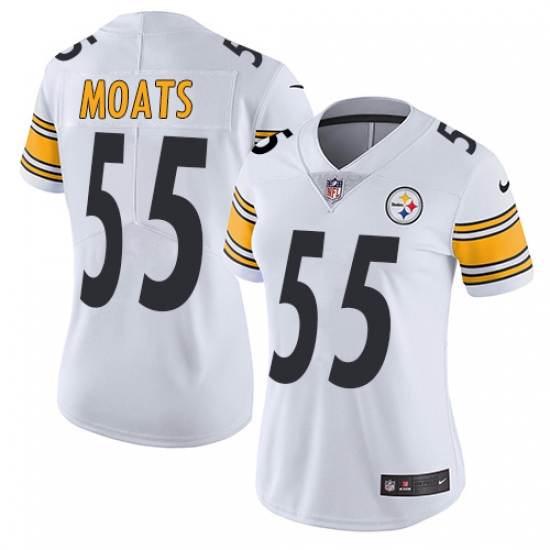 Women's Nike Pittsburgh Steelers 55 Arthur Moats White Vapor Untouchable Limited Player NFL Jersey