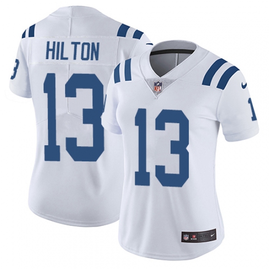 Women's Nike Indianapolis Colts 13 T.Y. Hilton White Vapor Untouchable Limited Player NFL Jersey