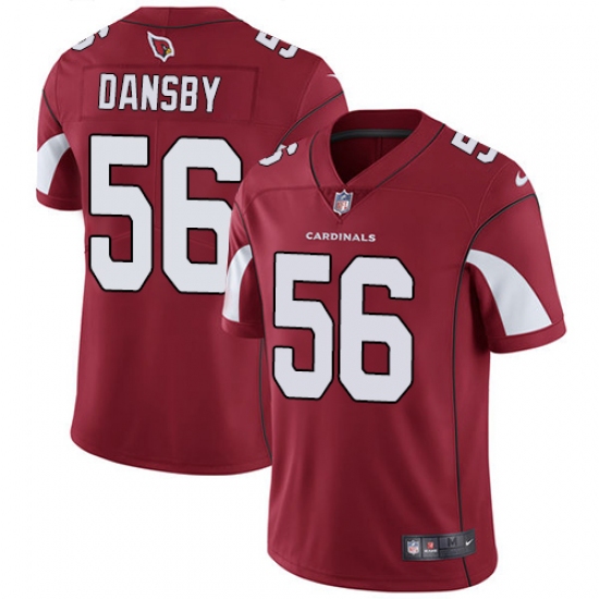 Men's Nike Arizona Cardinals 56 Karlos Dansby Red Team Color Vapor Untouchable Limited Player NFL Jersey