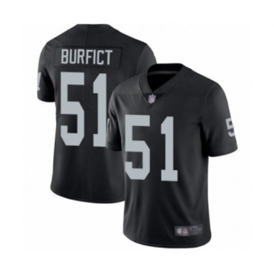 Youth Oakland Raiders 51 Vontaze Burfict Black Team Color Vapor Untouchable Elite Player Football Jersey