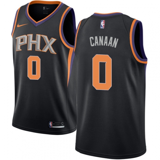Women's Nike Phoenix Suns 0 Isaiah Canaan Swingman Black NBA Jersey Statement Edition