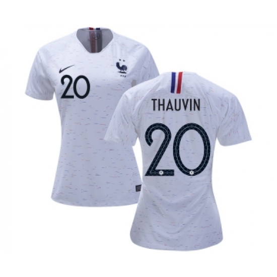 Women's France 20 Thauvin Away Soccer Country Jersey