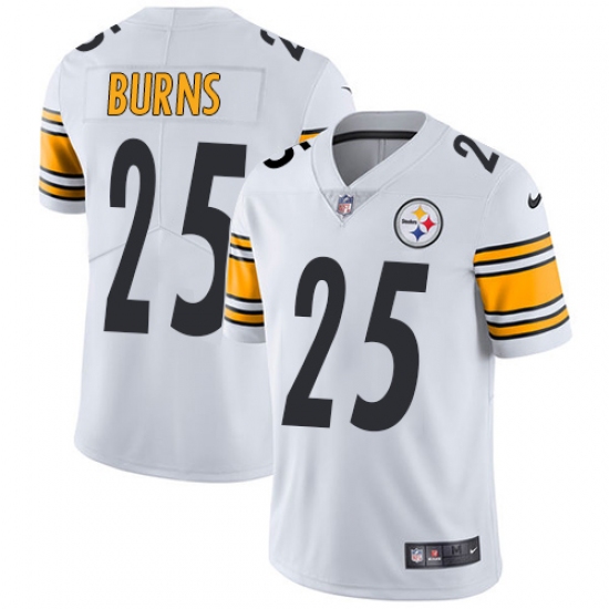 Youth Nike Pittsburgh Steelers 25 Artie Burns White Vapor Untouchable Limited Player NFL Jersey