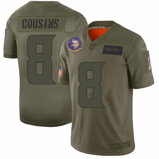 Youth Minnesota Vikings 21 Mike Hughes Limited Camo 2019 Salute to Service Football Jersey