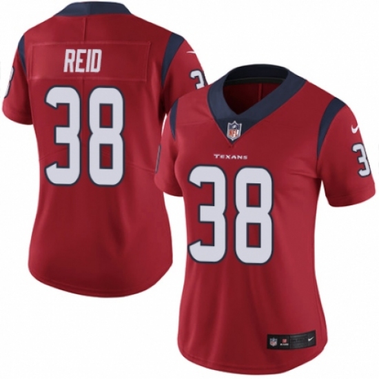 Women's Nike Houston Texans 38 Justin Reid Red Alternate Vapor Untouchable Elite Player NFL Jersey