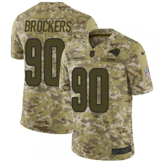 Youth Nike Los Angeles Rams 90 Michael Brockers Limited Camo 2018 Salute to Service NFL Jersey