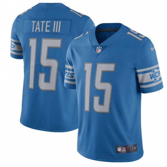 Youth Nike Detroit Lions 15 Golden Tate III Limited Light Blue Team Color Vapor Untouchable NFL Jersey