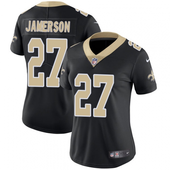 Women's Nike New Orleans Saints 27 Natrell Jamerson Black Team Color Vapor Untouchable Limited Player NFL Jersey