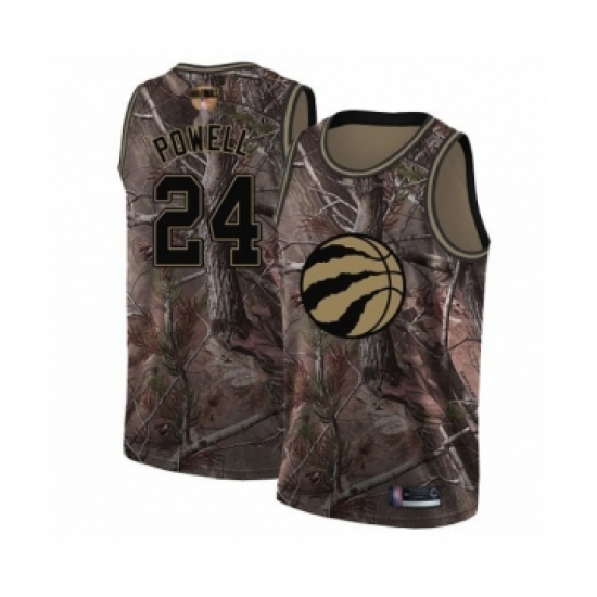 Youth Toronto Raptors 24 Norman Powell Swingman Camo Realtree Collection 2019 Basketball Finals Bound Jersey