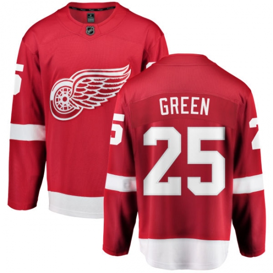Youth Detroit Red Wings 25 Mike Green Fanatics Branded Red Home Breakaway NHL Jersey