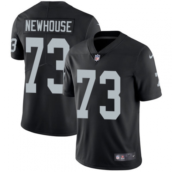Men's Nike Oakland Raiders 73 Marshall Newhouse Black Team Color Vapor Untouchable Limited Player NFL Jersey