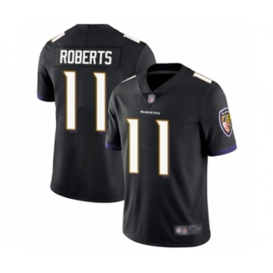 Men's Baltimore Ravens 11 Seth Roberts Black Alternate Vapor Untouchable Limited Player Football Jersey