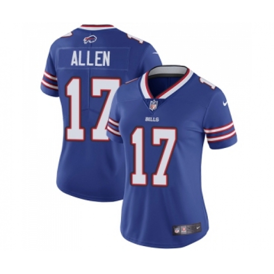 Women's Bills 17 Josh Allen Blue Vapor Untouchable Limited Stitched NFL Jersey