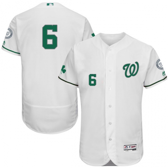 Men's Majestic Washington Nationals 6 Anthony Rendon White Celtic Flexbase Authentic Collection MLB Jersey