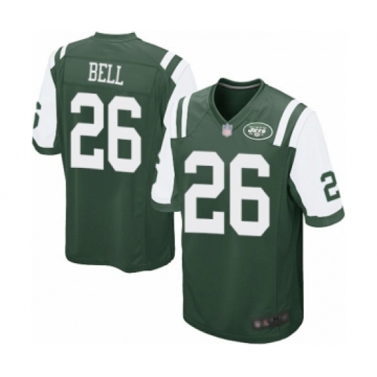 Men's New York Jets 26 Le Veon Bell Game Green Team Color Football Jersey