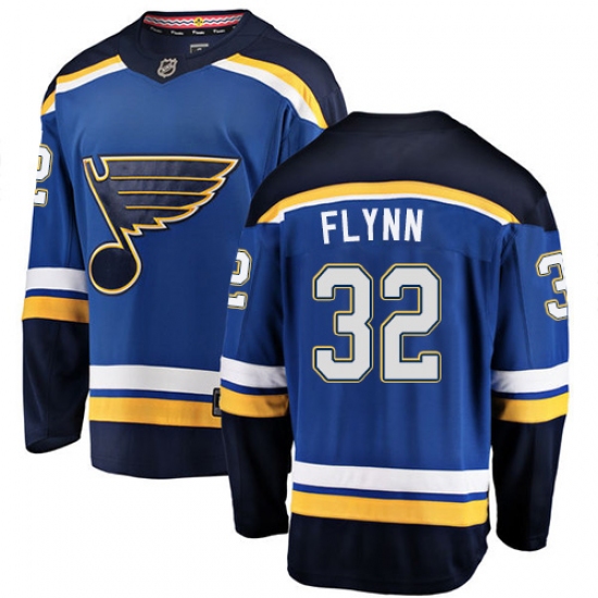 Youth St. Louis Blues 32 Brian Flynn Fanatics Branded Royal Blue Home Breakaway NHL Jersey