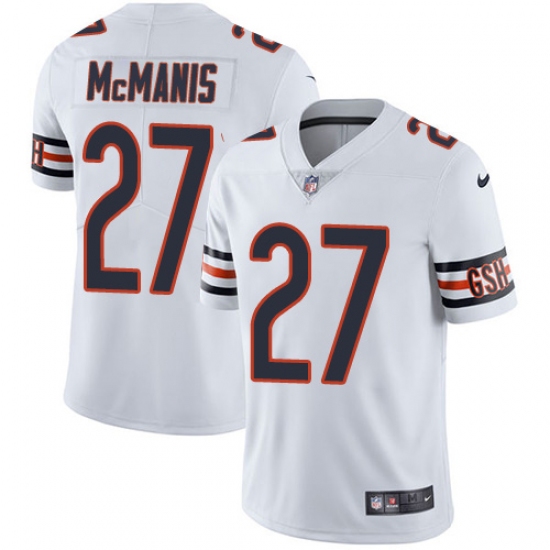 Youth Nike Chicago Bears 27 Sherrick McManis White Vapor Untouchable Limited Player NFL Jersey