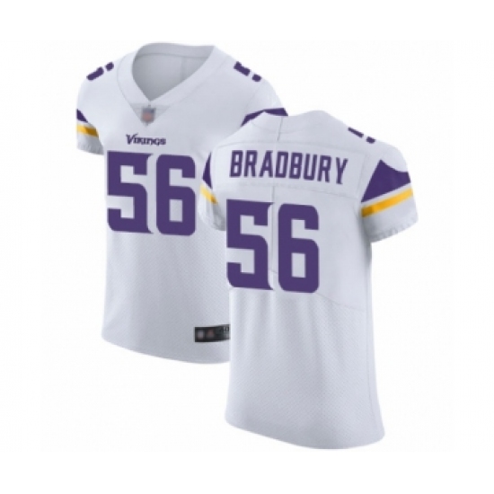 Men's Minnesota Vikings 56 Garrett Bradbury White Vapor Untouchable Elite Player Football Jersey