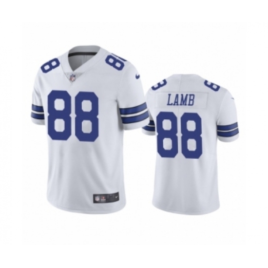Dallas Cowboys 88 CeeDee Lamb White 2020 NFL Draft Vapor Limited Jersey