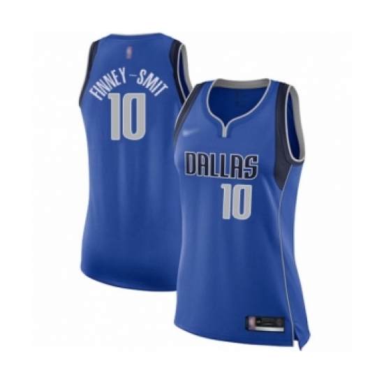 Women's Dallas Mavericks 10 Dorian Finney-Smith Authentic Royal Blue Basketball Jersey - Icon Edition