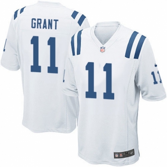 Men's Nike Indianapolis Colts 11 Ryan Grant Game White NFL Jersey