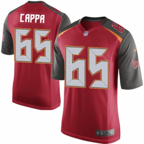 Men's Nike Tampa Bay Buccaneers 65 Alex Cappa Game Red Team Color NFL Jersey