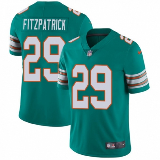 Men's Nike Miami Dolphins 29 Minkah Fitzpatrick Aqua Green Alternate Vapor Untouchable Limited Player NFL Jersey
