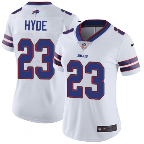 Women's Nike Buffalo Bills 23 Micah Hyde White Vapor Untouchable Limited Player NFL Jersey