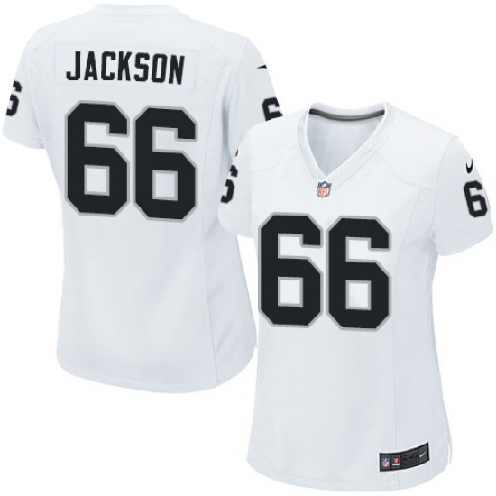 Women's Nike Oakland Raiders 66 Gabe Jackson Game White NFL Jersey